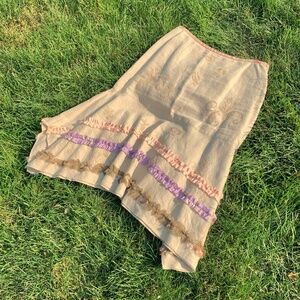 "J. Jill" linen skirt, uneven hem, 8